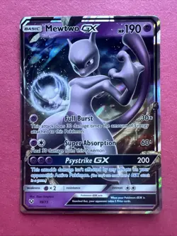 Pokemon TCG Mewtwo GX 39/73 Shining Legends Holo Ultra Rare 2017 - Image 1