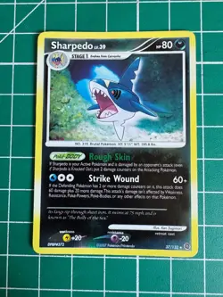 Pokemon Sharpedo 37/132 Reverse Holo Rare Secret Wonders - Image 1