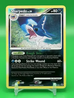 Sharpedo 37/132 Reverse Holo Rare Secret Wonders Pokemon Card Free Shipping G3 - Image 1