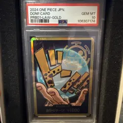 PSA 10 Trafalgar Law Gold DON!! Card The Best One Piece Japanese PRB01 US SELLER - Image 1