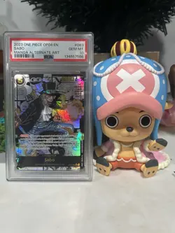 2023 One Piece Card Game Sabo (Manga Alt Art) OP04-083 PSA 10 - Image 2