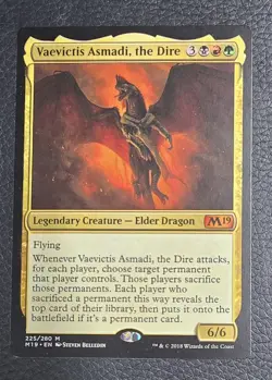 Vaevictis Asmadi, the Dire Core Set 2019 Regular MTG NM Magic Card - Image 1