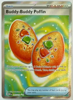 Buddy-Buddy Poffin ME01: Mega Evolution #167/132 Ultra Rare Pokemon Card T4-254 - Image 1