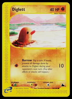 Pokemon Card - Diglett Skyridge 50/144 Common - Image 1