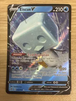 Eiscue V 055/192 Rebel Clash NM Ultra Rare Pokemon Card - Image 1