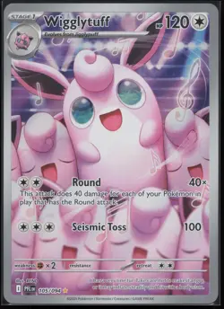 WIGGLYTUFF 105/094 ILLUSTRATION RARE PHANTASMAL FLAMES POKEMON - Image 1