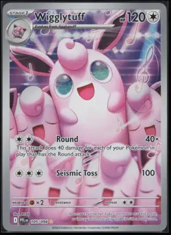 WIGGLYTUFF 105/094 ILLUSTRATION RARE PHANTASMAL FLAMES POKEMON - Image 1