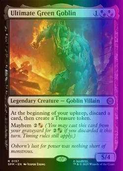 x1 Ultimate Green Goblin - Foil R MTG Marvel's Spider-Man M/NM, English - Image 1