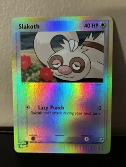 Pokemon 2003 EX Sandstorm Slakoth 80/100 Reverse Holo Rare LP - Image 2