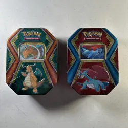 Pokemon TCG: DRAGONITE & SALAMANCE TINS 2019 New Factory Sealed - Image 1