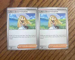 Pokemon TCG Lillie's Determination 119/132 Mega Evolution Regular NM Lot Of 2 - Image 1