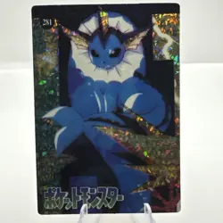 Pokemon Pocket Monsters Vending Prism Holo Vintage Sticker #281 VAPOREON rare - Image 3