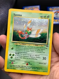 Yanma 17/75 HOLO RARE Neo Discovery Unlimited Pokemon WOTC Vintage MP 2001 - Image 2
