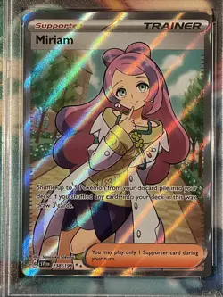 2023 Pokemon TCG Scarlet & Violet Base Set #238 Miriam Ultra Rare PSA 9 - Image 3