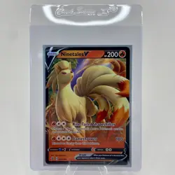 Ninetales V 026/192 Ultra Rare Holo SWSH02: Rebel Clash Pokemon TCG Near Mint - Image 3