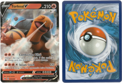Torkoal V 024/202 Sword & Shield Base Set Ultra Rare Holo Pokemon TCG 2020 NM - Image 1