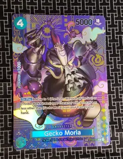One Piece TCG Gecko Moria SP Alternative Art OP08 ST03-004 PSA 10 - Image 1
