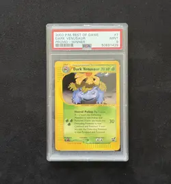 2003 POKEMON BEST OF GAME PROMO WINNER #7 DARK VENUSAUR PSA 9 - Image 1