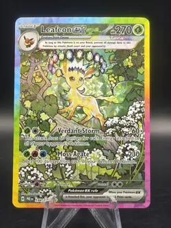 2025 Pokemon Prismatic Evolutions 144/131 Leafeon ex Special Illustration Rare - Image 1