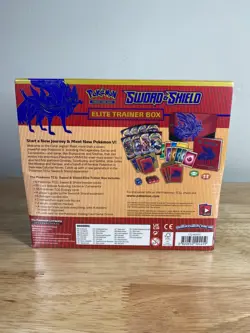 Pokemon TCG Sealed Sword and Shield Base Set ETB Elite Trainer Box Zacian New - Image 2