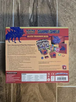 Pokemon TCG Sword and Shield Base Set Zacian Elite Trainer Box ETB New Sealed - Image 2