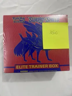 Pokemon TCG Sword and Shield Base Set ETB Elite Trainer Box Zacian, New - Sealed - Image 2