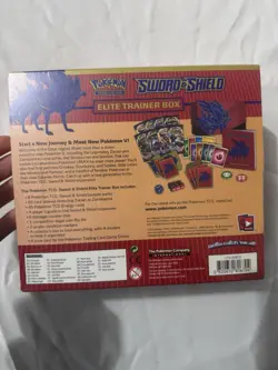 Pokemon TCG Sword and Shield Base Set ETB Elite Trainer Box Zacian, New - Sealed - Image 4