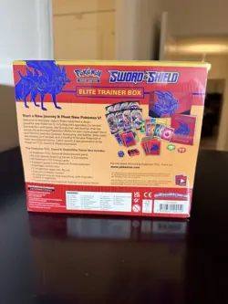 Pokemon TCG Sealed Sword and Shield Base Set ETB Elite Trainer Box Zacian, New - Image 2