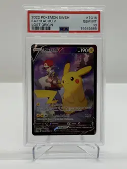 Pikachu V TG16/TG30 PSA 10 Gem Mint Lost Origin Trainer Gallery Pokemon Card - Image 1