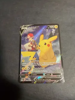 Pikachu V TG16/TG30 Trainer Gallery Lost Origin Pokemon Card - Image 1