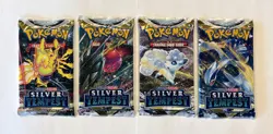 POKEMON SWSH12 SILVER TEMPEST 4X SEALED BOOSTER PACKS ALL ART LUGIA V U 😈 - Image 1