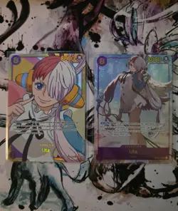 One Piece Card Game Uta OP02-120 SEC Alt Art Paramount War English NM Mint - Image 1