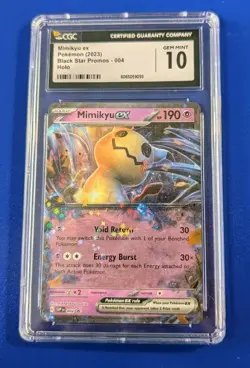 Pokemon TCG Mimikyu EX #004 Promo Scarlet & Violet Black Star Promos CGC 10 - Image 1