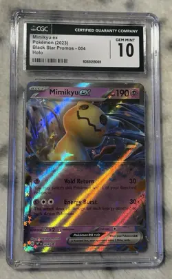 Pokemon TCG Mimikyu ex Black Star Promo SVP004 CGC GEM MINT 10 - Image 1