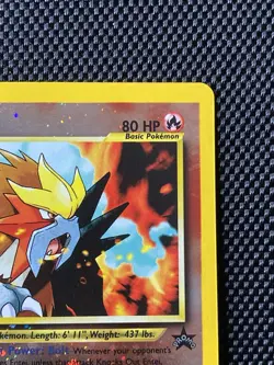 Entei 34 Swirl Black Star WOTC Movie Promo Reverse Holo Pokemon Card LP/NM - Image 4