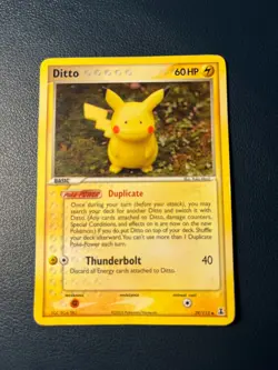 Pokemon TCG Ditto Pikachu Card #39/113 Delta Species Regular - MP - Image 1