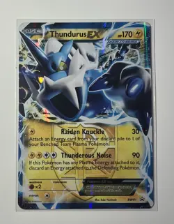 Thundurus EX 2013 BW81 Black & White Black Star Promo Holo Pokemon Trading Card - Image 3