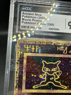 CGC 9.5 MINT+ Ancient Mew 2000 Movie Promo Holo Pokemon Card - Image 3
