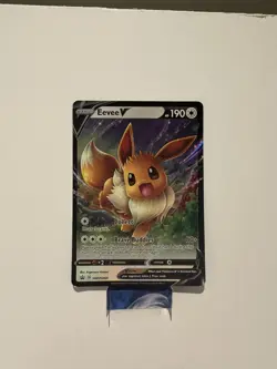 Eevee V SWSH065 - SWSH Black Star Promo Full Art - Pokemon TCG Card LP - Image 1
