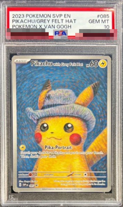 PSA 10 Van Gogh Pikachu with Grey Felt Hat SVP EN 085 Promo Pokemon Card English - Image 1