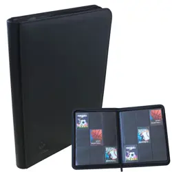 WINTRA Premium 360 Pockets Black Zippered Playing Card Binder - Sturdy Tradin... - Image 1