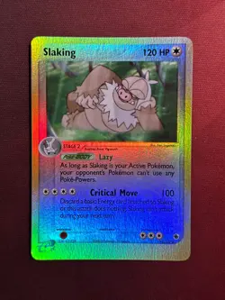 SLAKING 12/109 EX Ruby & Sapphire REVERSE HOLO RH rare Pokemon TCG card NM - Image 1