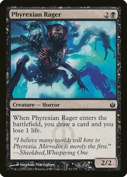 1x Phyrexian Rager - NM English MTG - Mirrodin Beseiged - Image 1