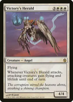 1x Victory's Herald - NM English MTG - Mirrodin Beseiged - Image 1