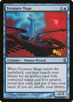 1x Treasure Mage - NM English MTG - Mirrodin Beseiged - Image 1