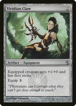 1x Viridian Claw - NM English MTG - Mirrodin Beseiged - Image 1