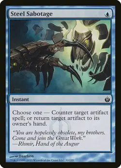 1x Steel Sabotage - NM English MTG - Mirrodin Beseiged - Image 1
