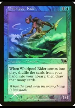 Magic the Gathering WHIRLPOOL RIDER #35/143 Blue Common 2001 Apocalypse Foil - Image 1