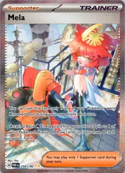 Pokemon TCG Mela Paradox Rift 254/182 Holo SIR NM (SKU 1-1) - Image 1