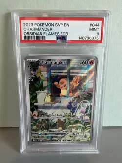 2023 POKEMON CHARMANDER OBSIDIAN FLAMES ETB PROMO SVP #044 MINT PSA 9 - Image 1